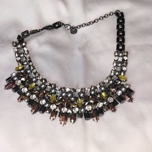 Stell & Dot Multi-Color Crystal Bib Necklace